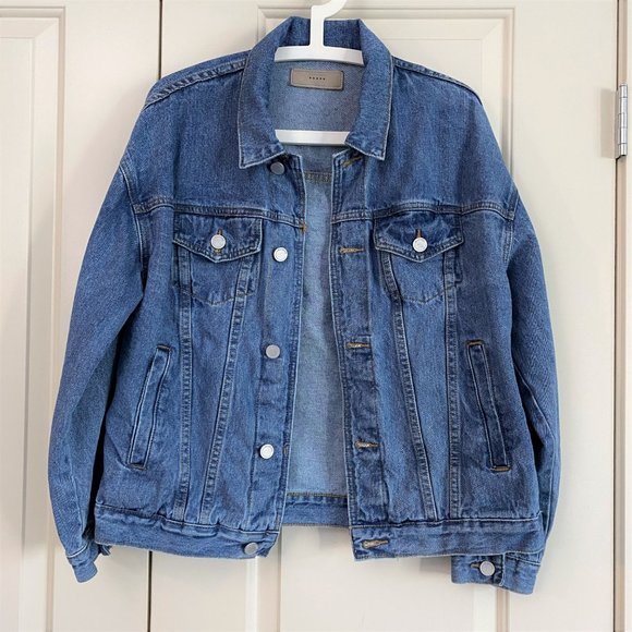Free People BlankNYC Oversized Denim Jacket - Picture 2 of 3